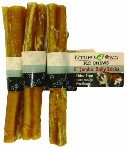 Best Buy Bones 6" Bully Jumbo Stick, Large, A Case of 40