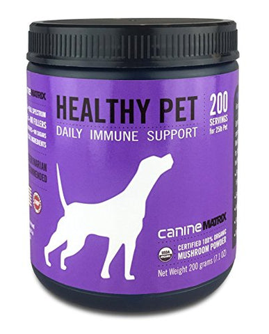 Canine Matrix Organic Mushroom Supplement for Dogs, Healthy Pet, 200 grams