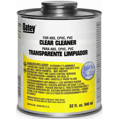 Oatey 30782 Clear Cleaner, 8-Ounce