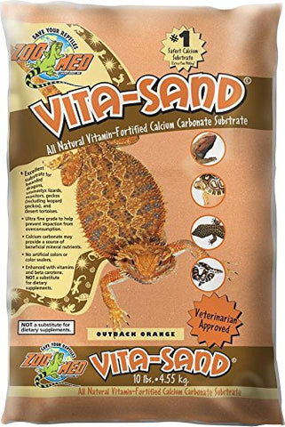 Zoo Med Vita Sand, 10 Pounds, Orange