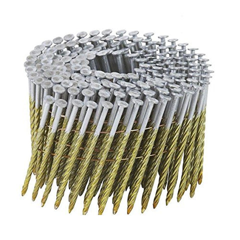 BOSTITCH C10S120DG Thickcoat Round Head 3-Inch by .120-Inch by 15 Degree Wire Collated Screw Shank Coil Framing Nail (2,700 per Box)