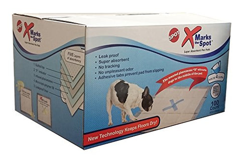 Ethical Pets X Marks The Spot Super Absorbent Puppy Training Pee Pads (100 Pack)