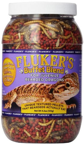 Fluker's Buffet Blend Juvenile Bearded Dragon Formula, 4.4 Ounce