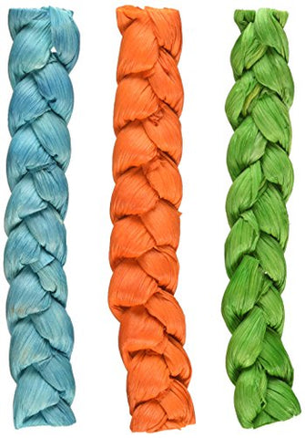 Ware 3 Piece Braided Chews for Small Animals, Large, Multicolor