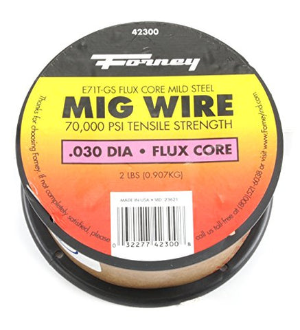 Forney 42300 Flux Core Mig Wire, Mild Steel E71TGS.030-Diameter, 2-Pound Spool