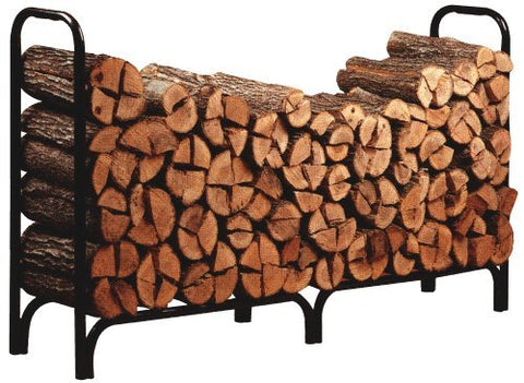 Open Hearth Log Rack 8 Ft. Black Powder Coated