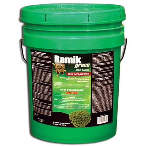 NEOGEN RODENTICIDE 60-Pack Ramik Rat and Mouse Bait Pail, 4-Ounce