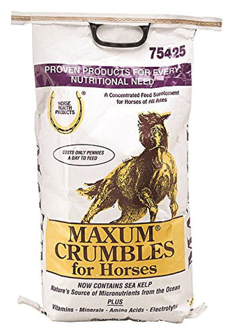 Horse Health Maxum Crumbles for Horses, 25 lbs