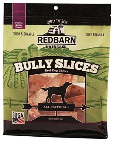 Redbarn Naturals Bully Slices Beef Dog Chews - Peanut Butter - 9 oz