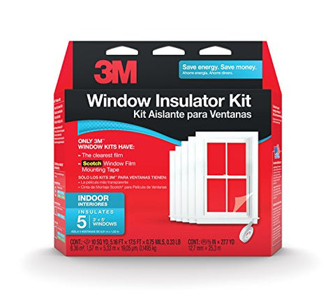 3M Indoor Window Insulator Kit, 5-Window