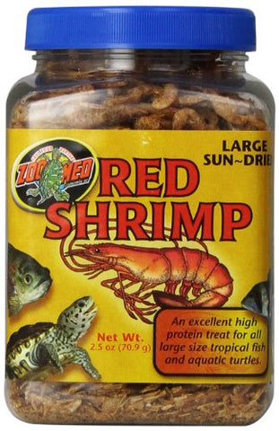 Zoo Med Sun Dried Large Red Shrimp, 2-1/2-Ounce