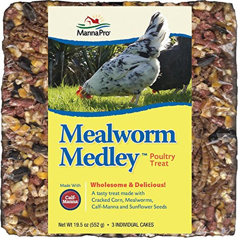 Manna Pro Mealworm Medley Cakes (3 Pack), 6.5 oz