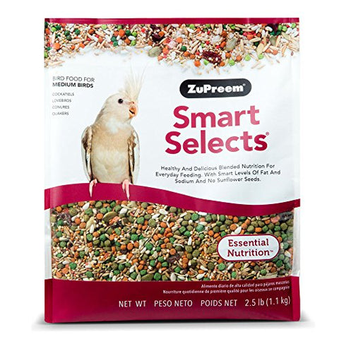 ZuPreem Smart Selects for Cockatiels & Lovebirds, 2.5 lb