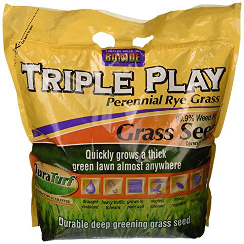 Bonide 60274 Triple Play Rye Grass Seed, 7-Pound