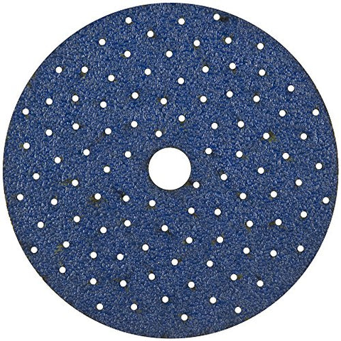 Norton 07660705490 3X Cyclonic High Performance Hook and Sand Removable Center Hole Paper Abrasive Disc with Hook and Loop Attachment for Makita and Festool, Fiber Backing, 8 Holes, 6" Diameter, Grit P60 Coarse (Pack of 50)