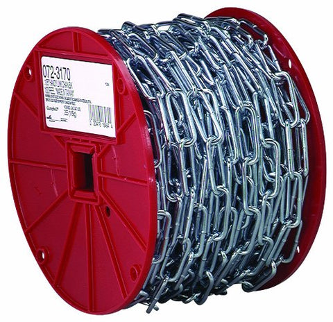 Campbell 0723627 2/0 X 125' Straight Link Coil Chain Reel