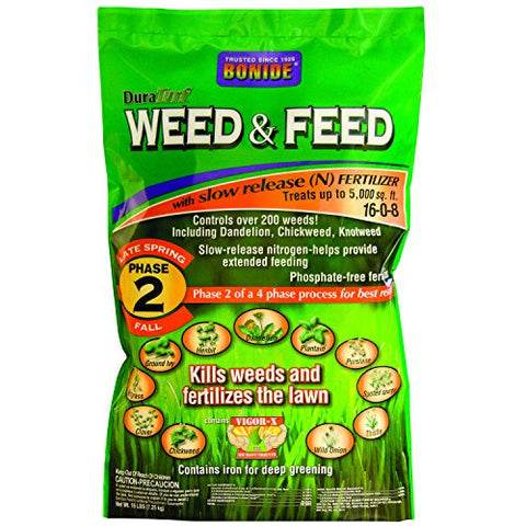 Bonide 60420 Weed and Feed Weed Killer, 5M