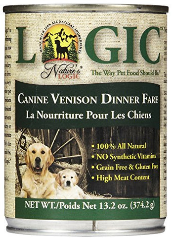 Nature's Logic Venison Canned Dog Food (12 Case), 12/13.2 oz/One Size